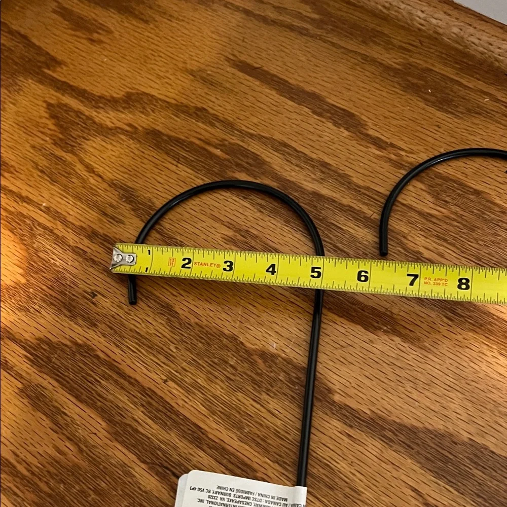 Black Metal S-Hooks for Home Wall Decor